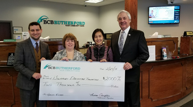 We would like to thank BCB Community Bank for their generous donation to iSupport Education Foundation
