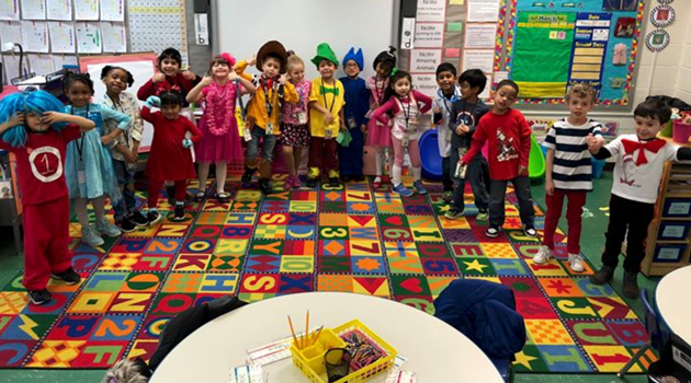 KA is dressed as their favorite characters for Read Across America Day!