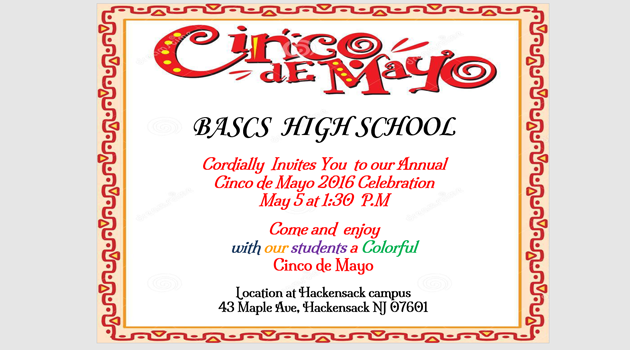 BASCS HS Cinco de Mayo Invite