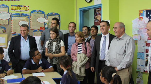 BASCS Middle visitors from Albania
