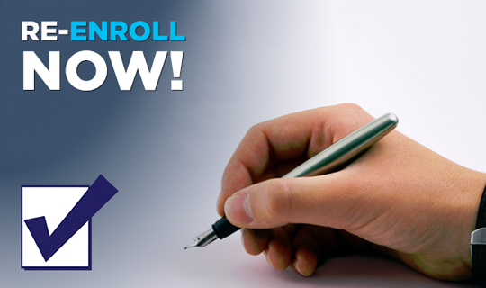 Re-enroll now! 2017