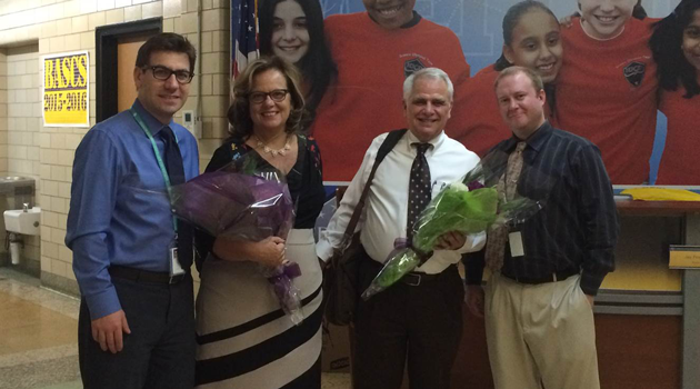Ms. Sitzler & Mr. Fasanella visit BASCS HS