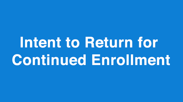 Intent to Return to PASSAIC: ASCS Form