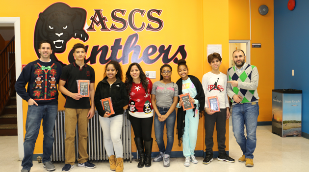 PASCS Middle High Awards Tablets to Top PARCC Growers